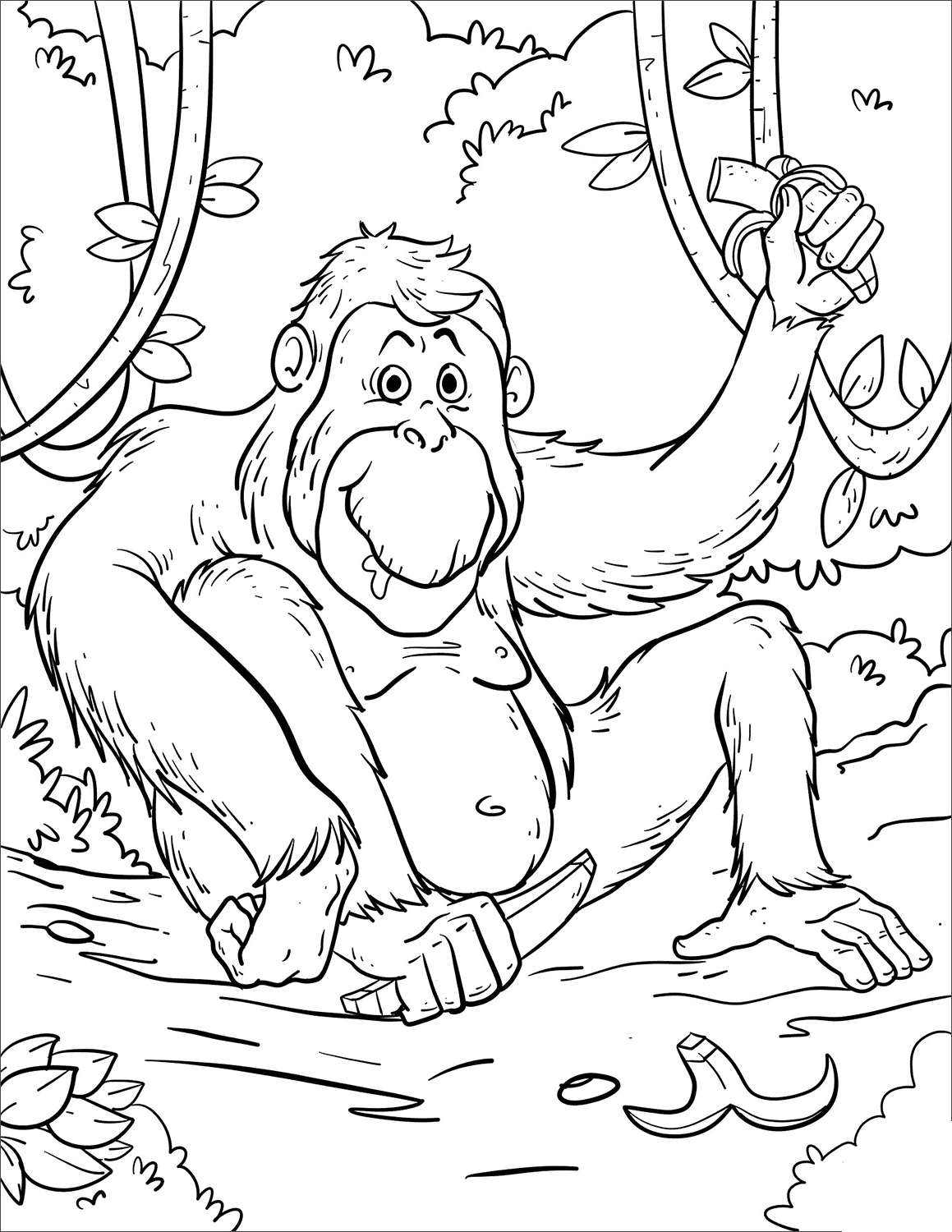Kartun orangutan