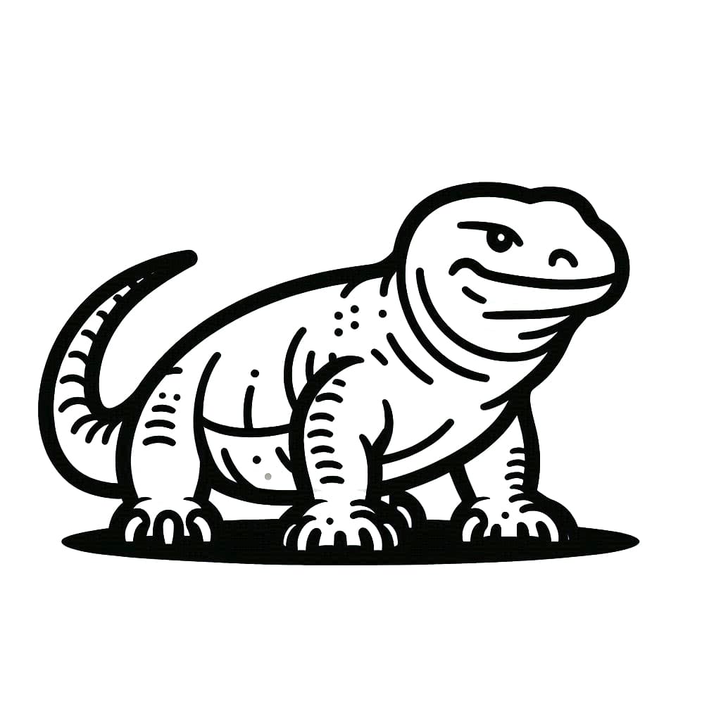 Komodo dapat dicetak gratis
