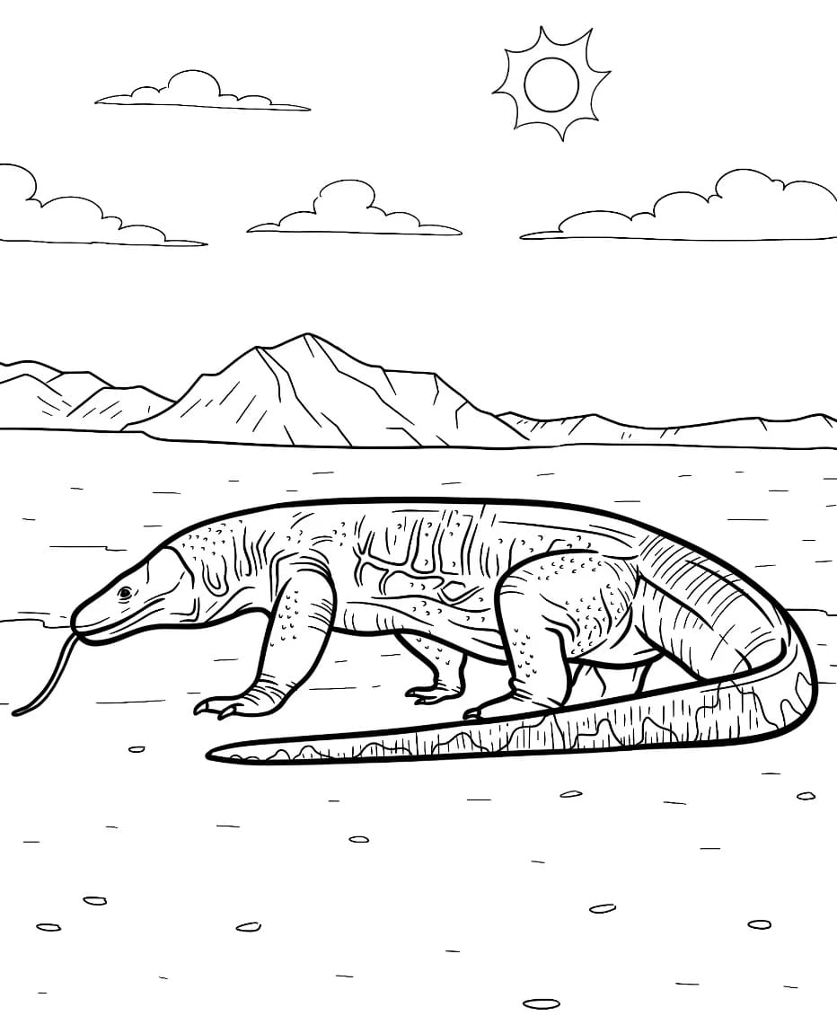 Komodo di Gurun