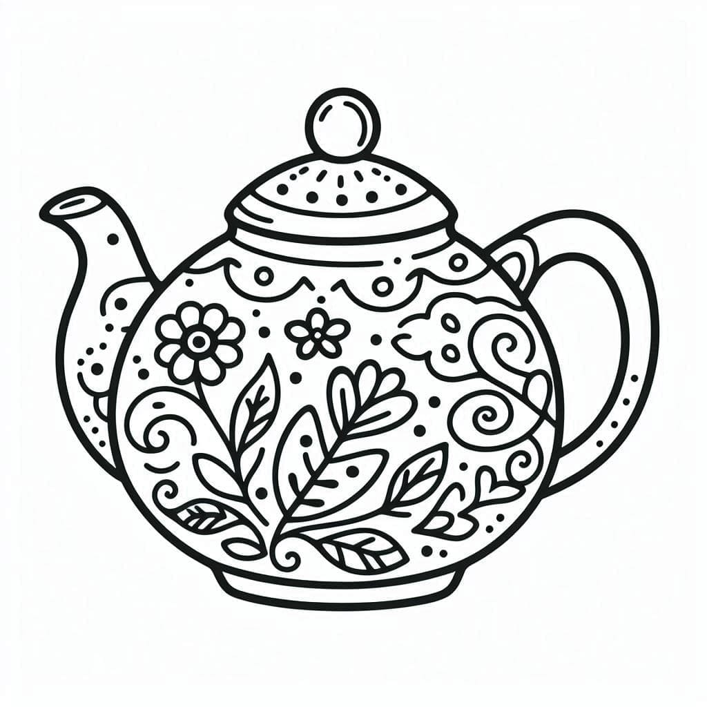 Menggambar teko