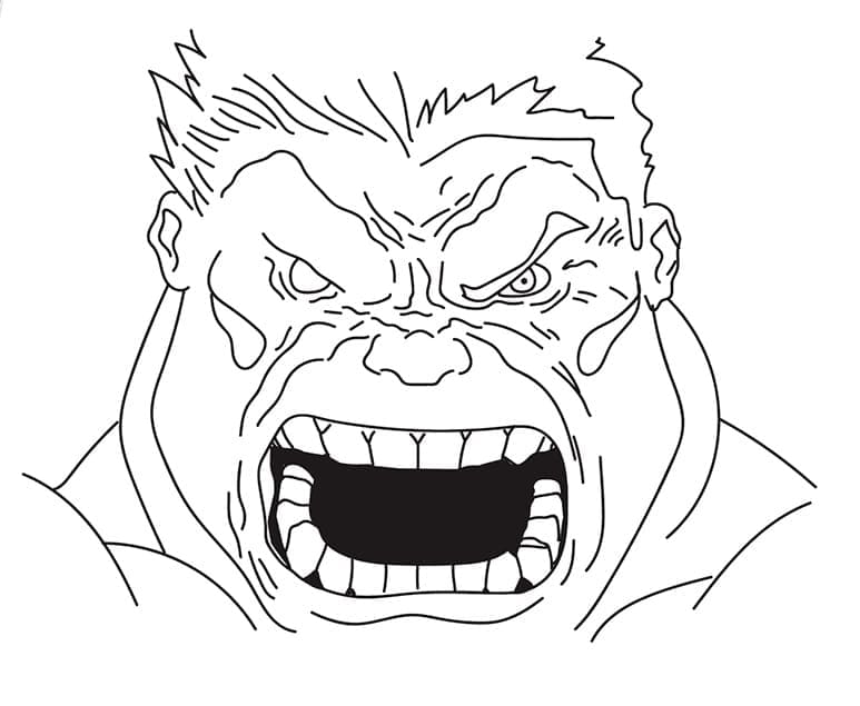 Wajah Hulk Marah