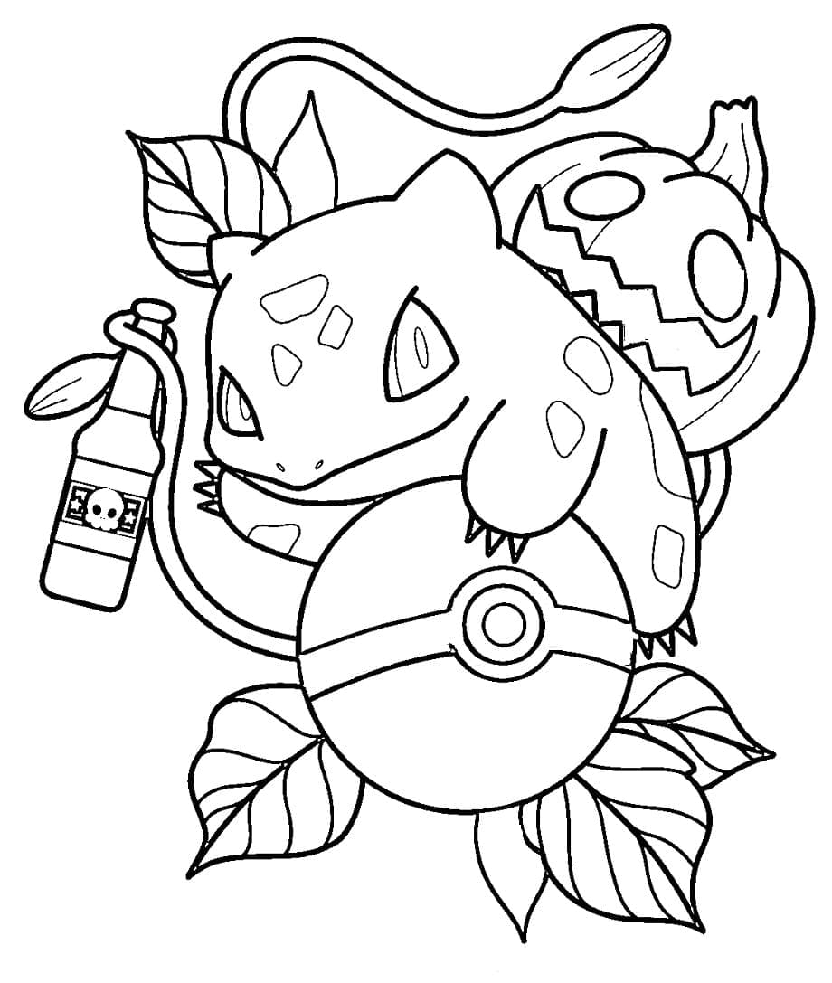 Bulbasaur pada Halloween