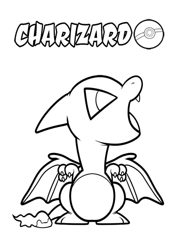 Chibi Charizard gambar