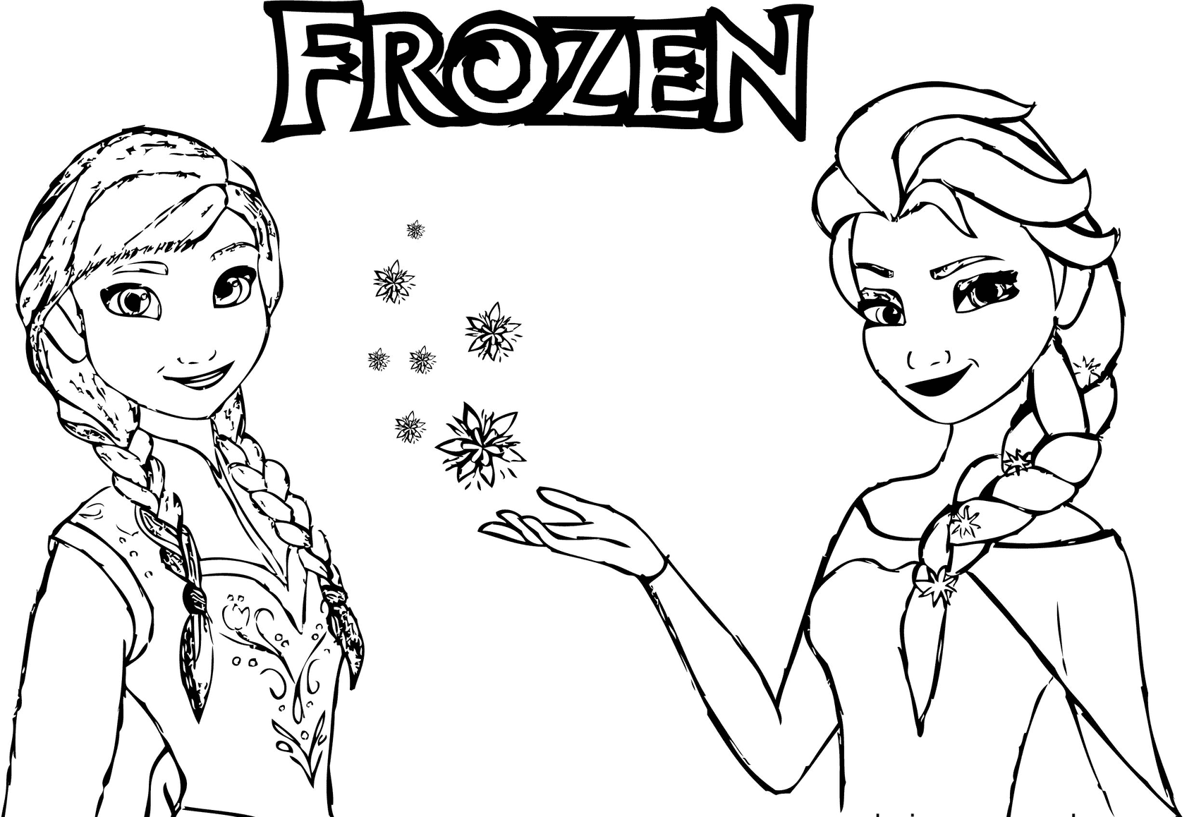 Disney Frozen Anna dengan Elsa