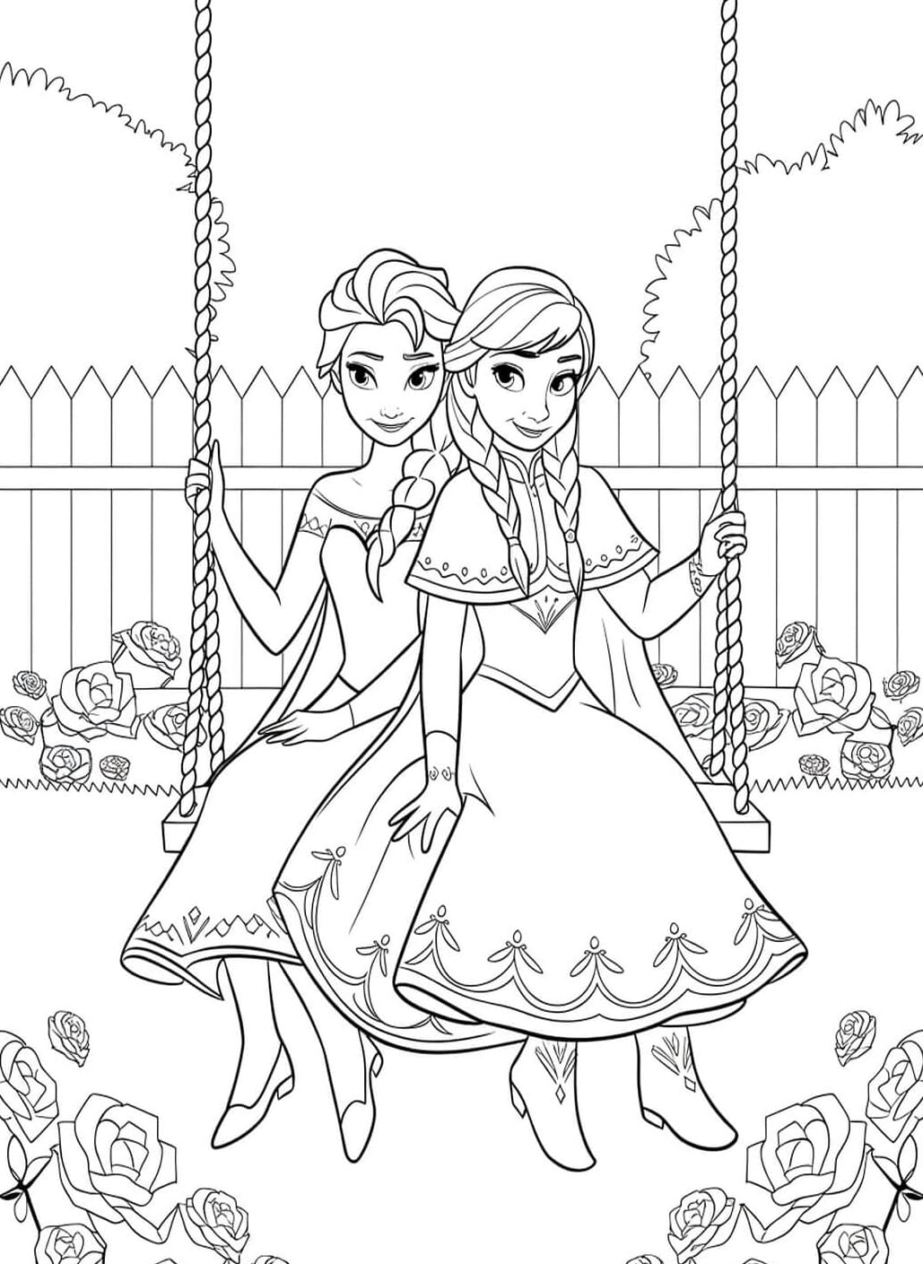 Elsa dan Anna di Ayunan