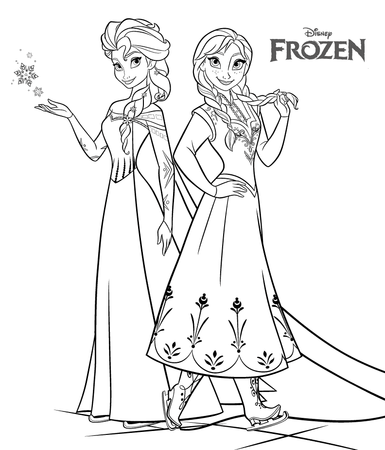 Elsa dan Anna yang cantik