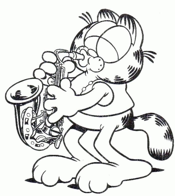 Garfield Memainkan Terompet