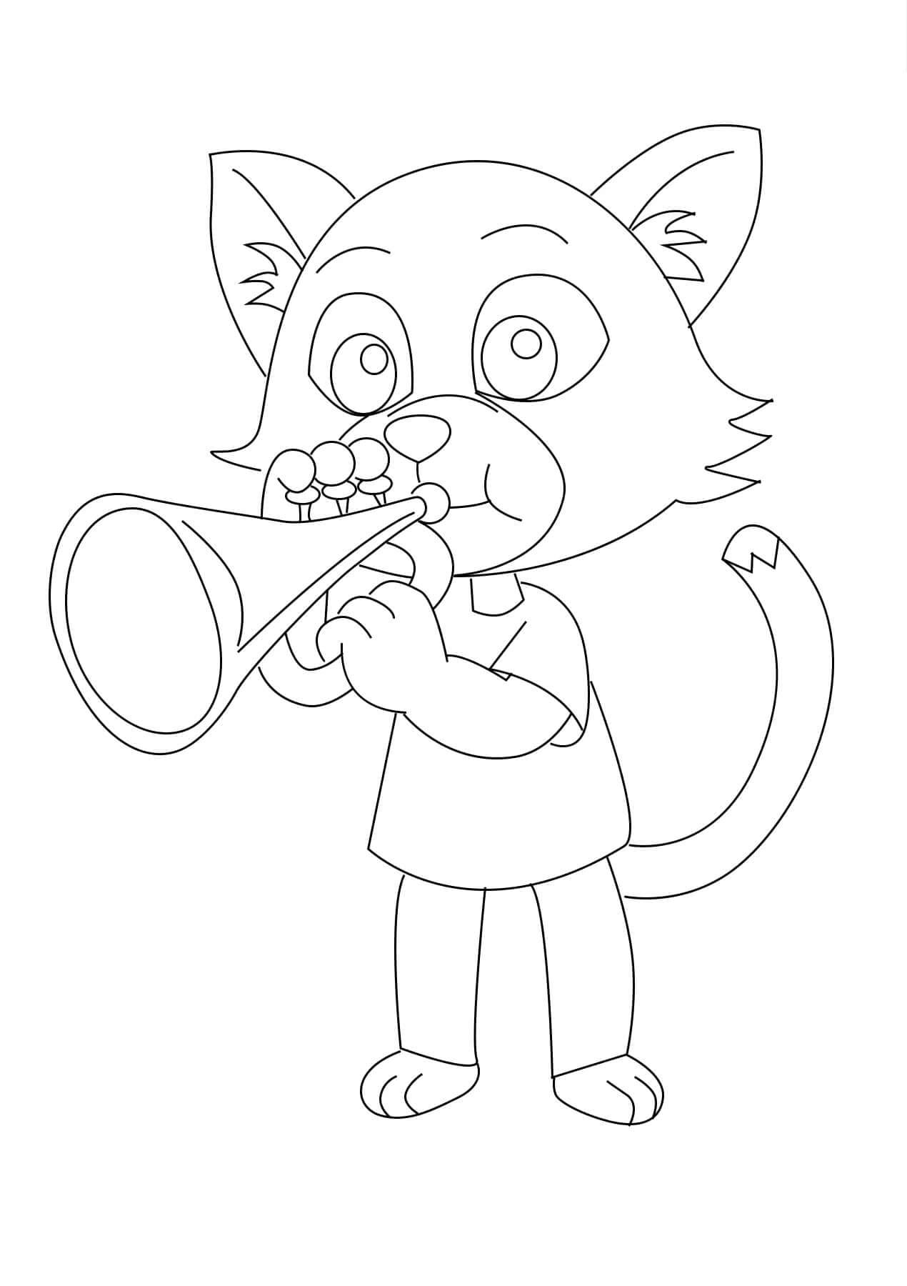 Kucing Bermain Terompet