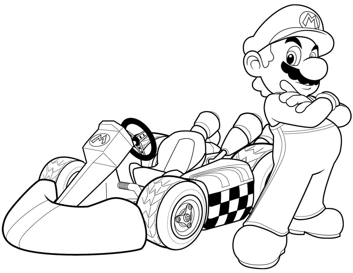 Mario dan mobil balap