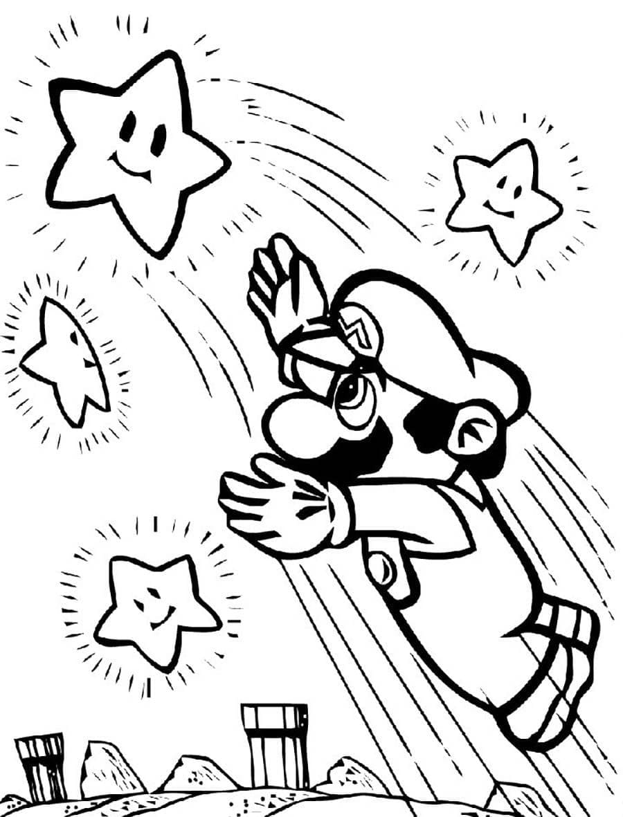 Mario dengan Bintang
