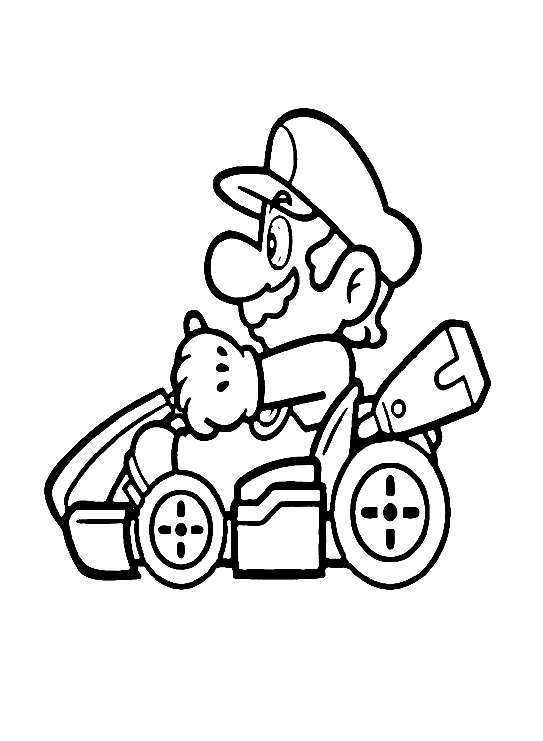 Mario di Mario Kart