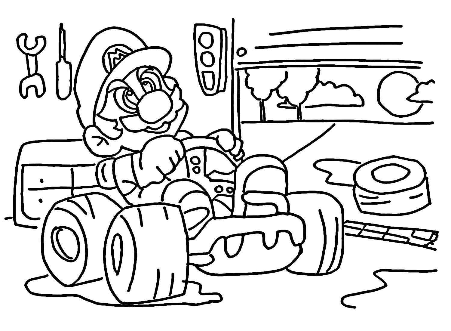 Mario Kart di Garasinya