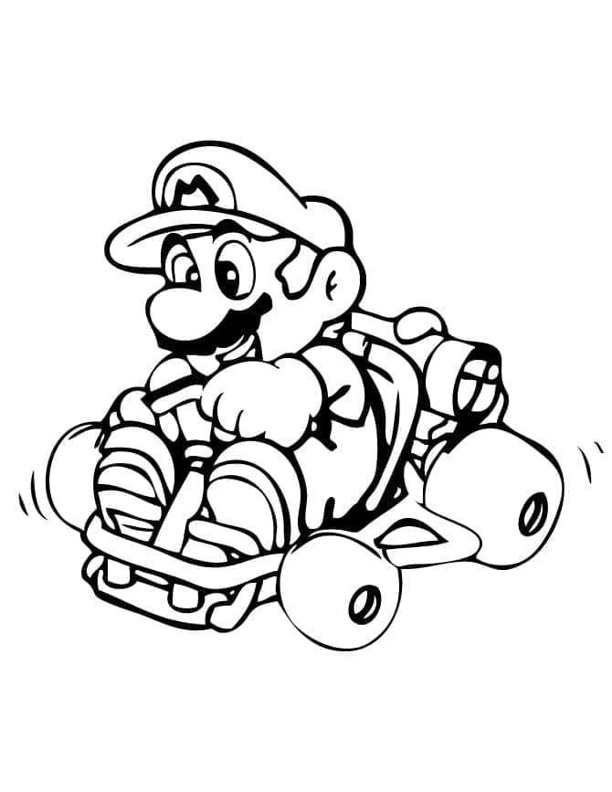 Mario Kart Lucu yang Dapat Dicetak