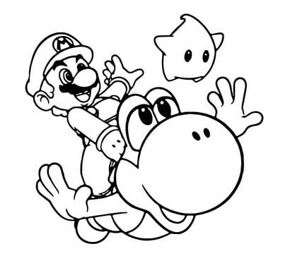 Mario, Yoshi dan Luma