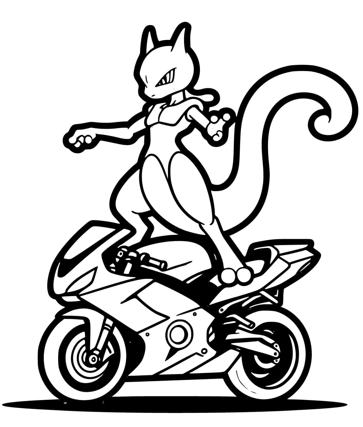 Mewtwo di Sepeda Motor