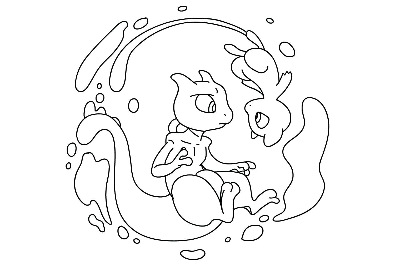 Mewtwo, Mew Unduh