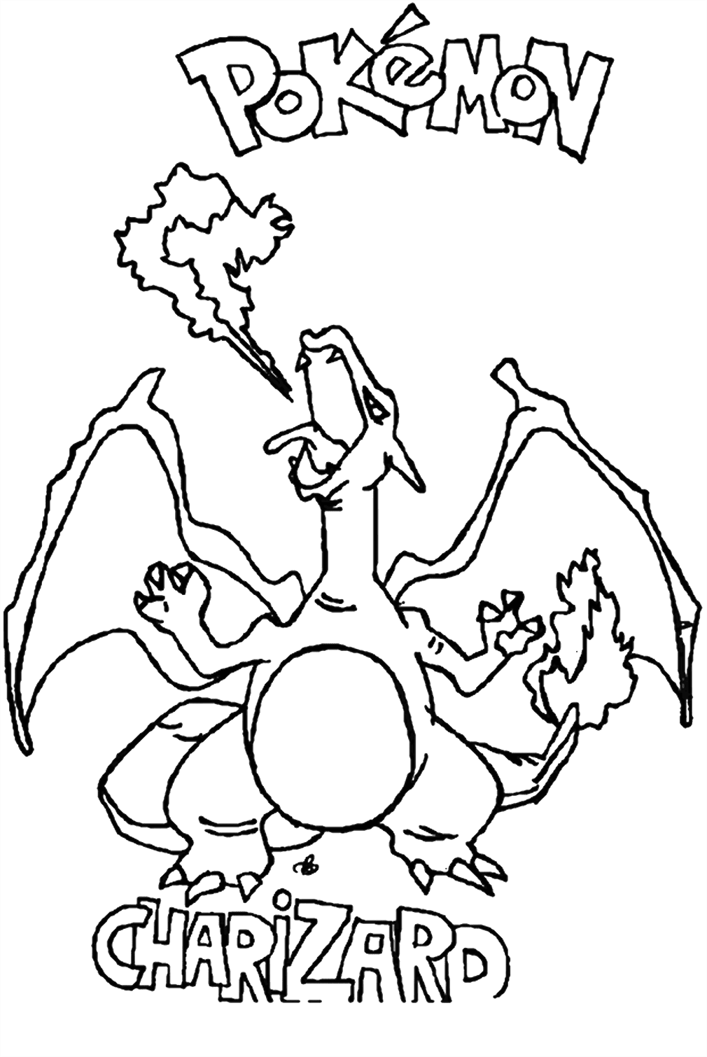 Pokemon Charizard Lizardon yang dapat dicetak