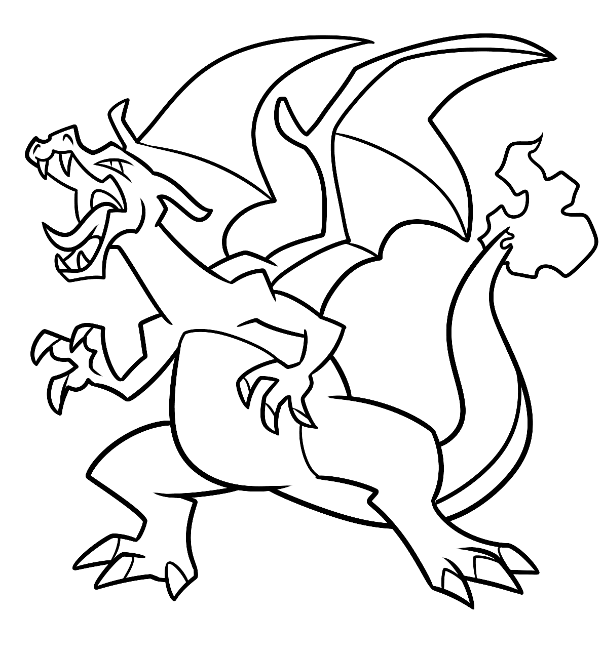 Pokemon Charizard yang Dapat Dicetak Gratis
