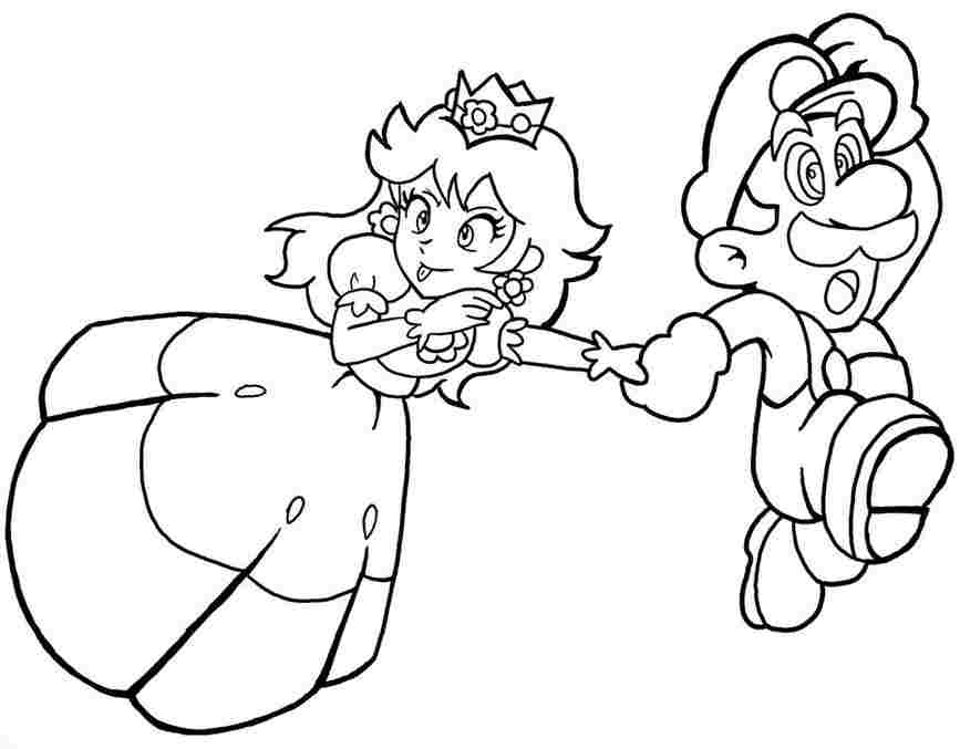 Putri Daisy dengan Mario