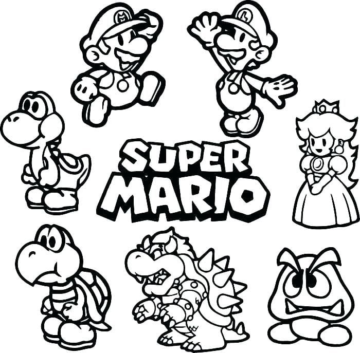 Semua karakter di Super Mario 3D