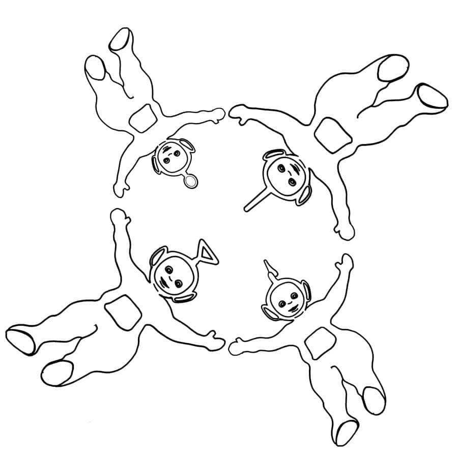 Teletubbies Cetak gratis