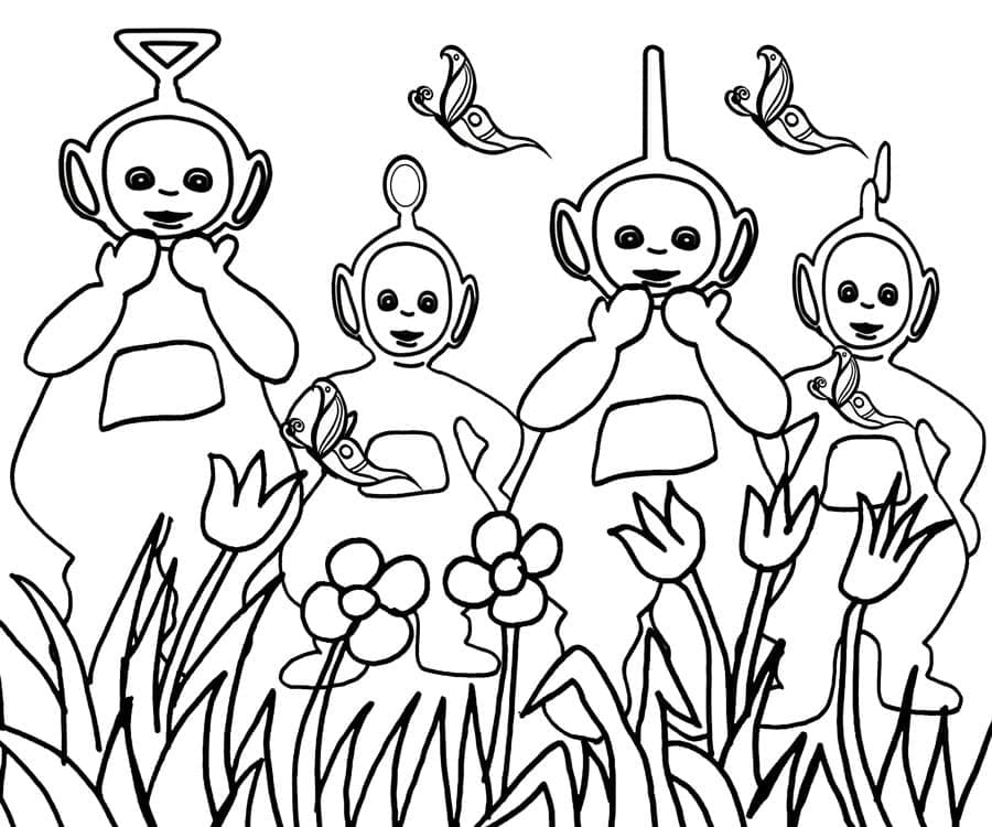Teletubbies dan Bunga