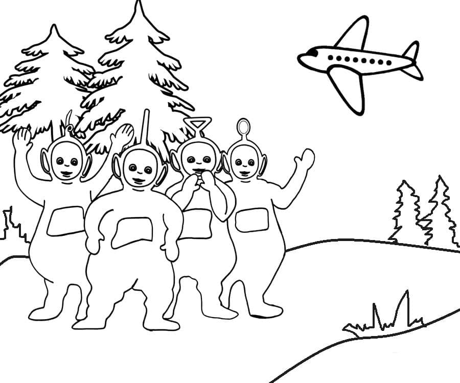 Teletubbies dan Pesawat