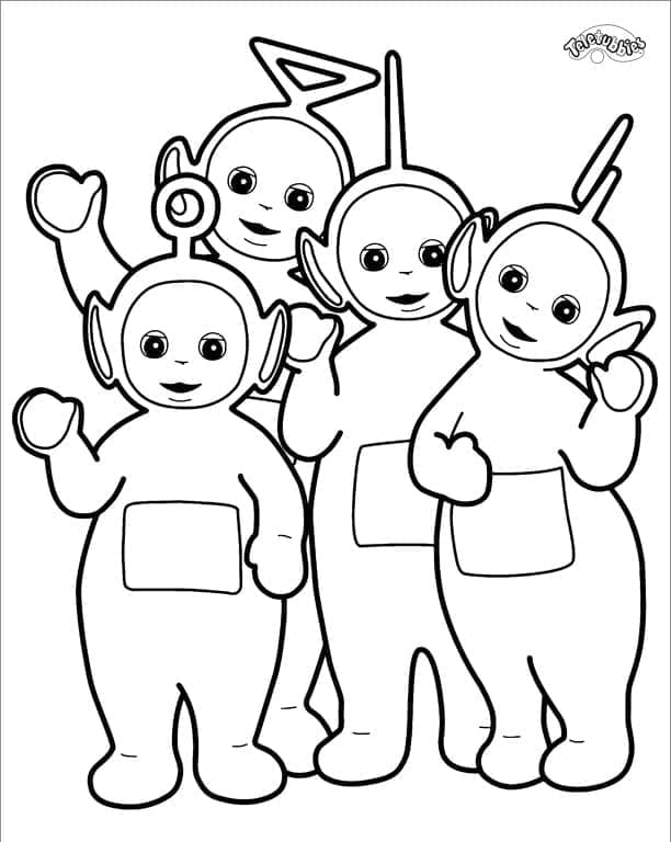 Teletubbies yang Dapat Dicetak Gratis