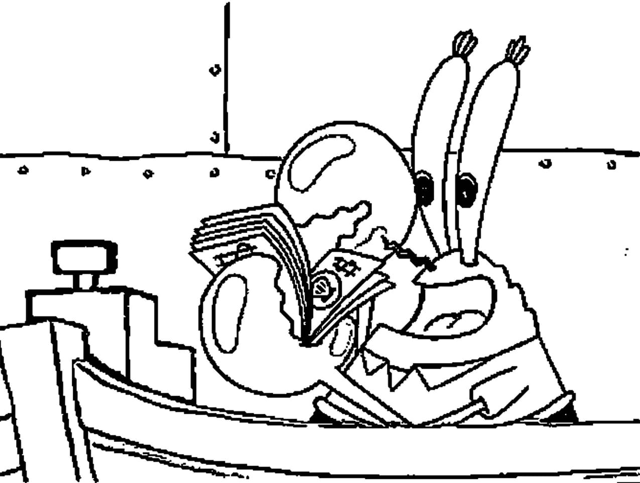 Tuan Krabs punya uang