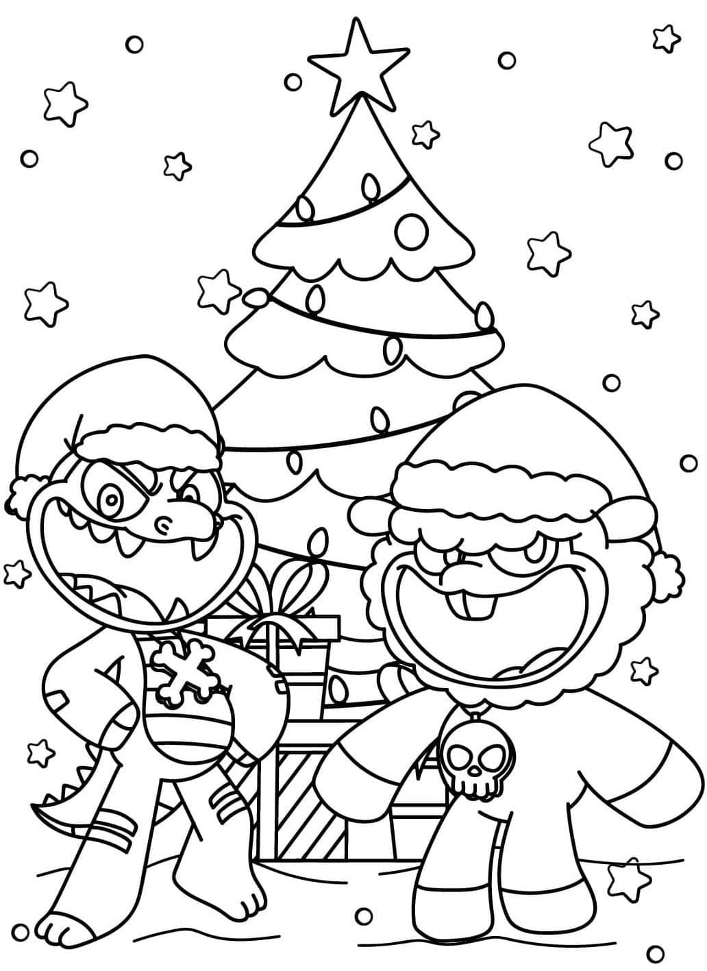 Baba Chops dan Allister Gator di Hari Natal
