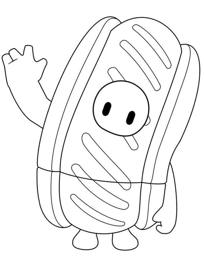 Fall Guys Hot Dog