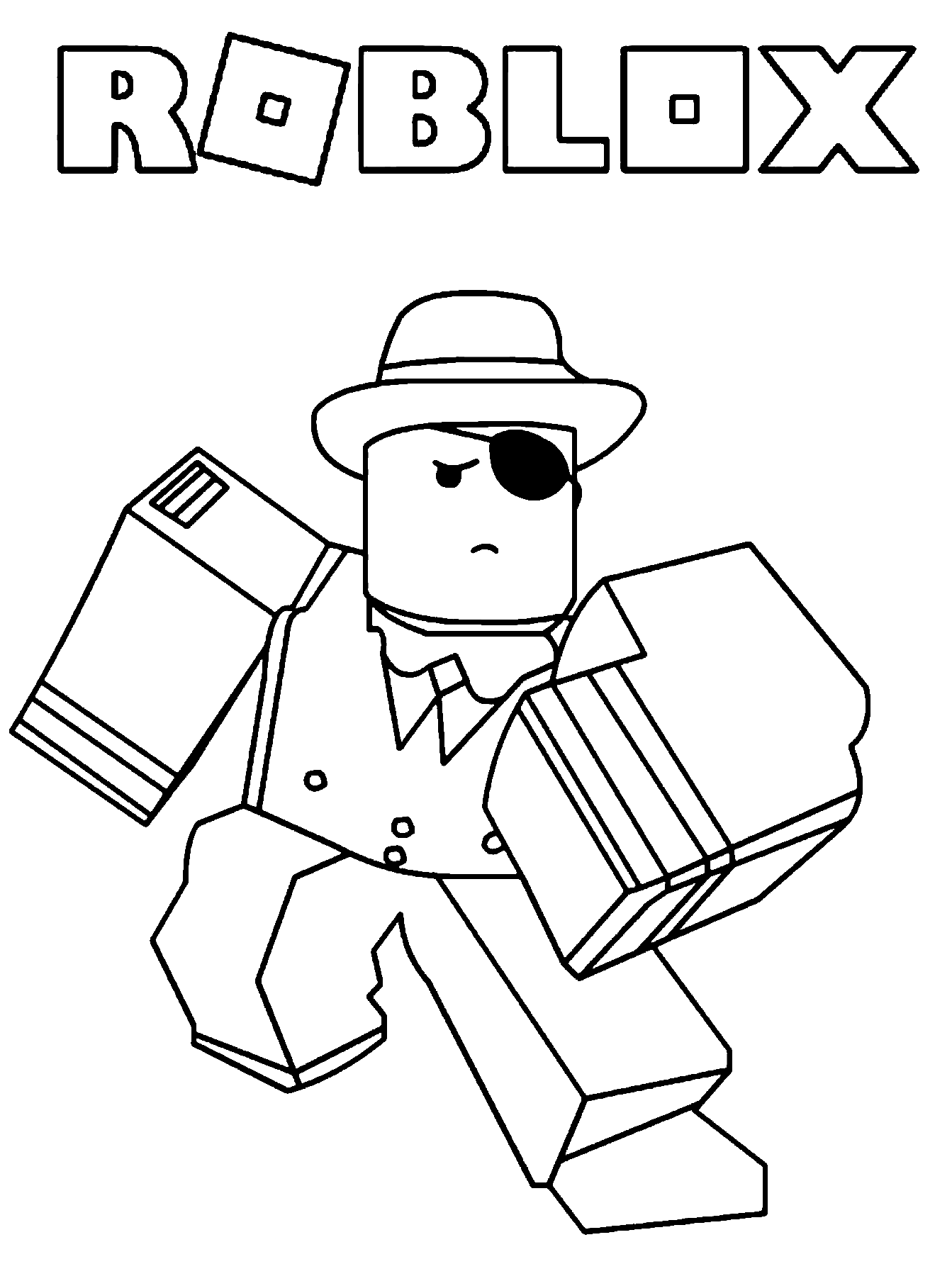 Gangster Roblox berlari