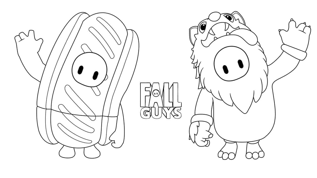 Hot Dog dan Serigala Fall Guys
