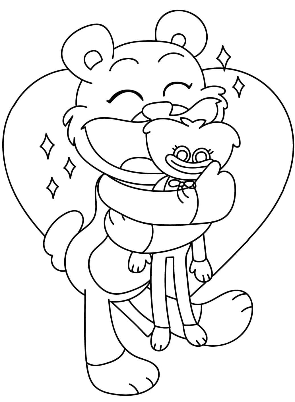 Huggy Wuggy dan Bobby BearHug