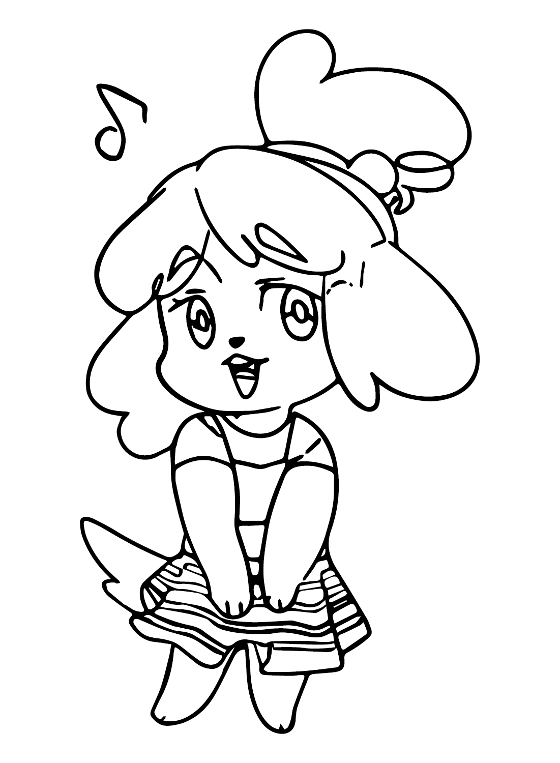 Isabelle Bernyanyi dari Animal Crossing