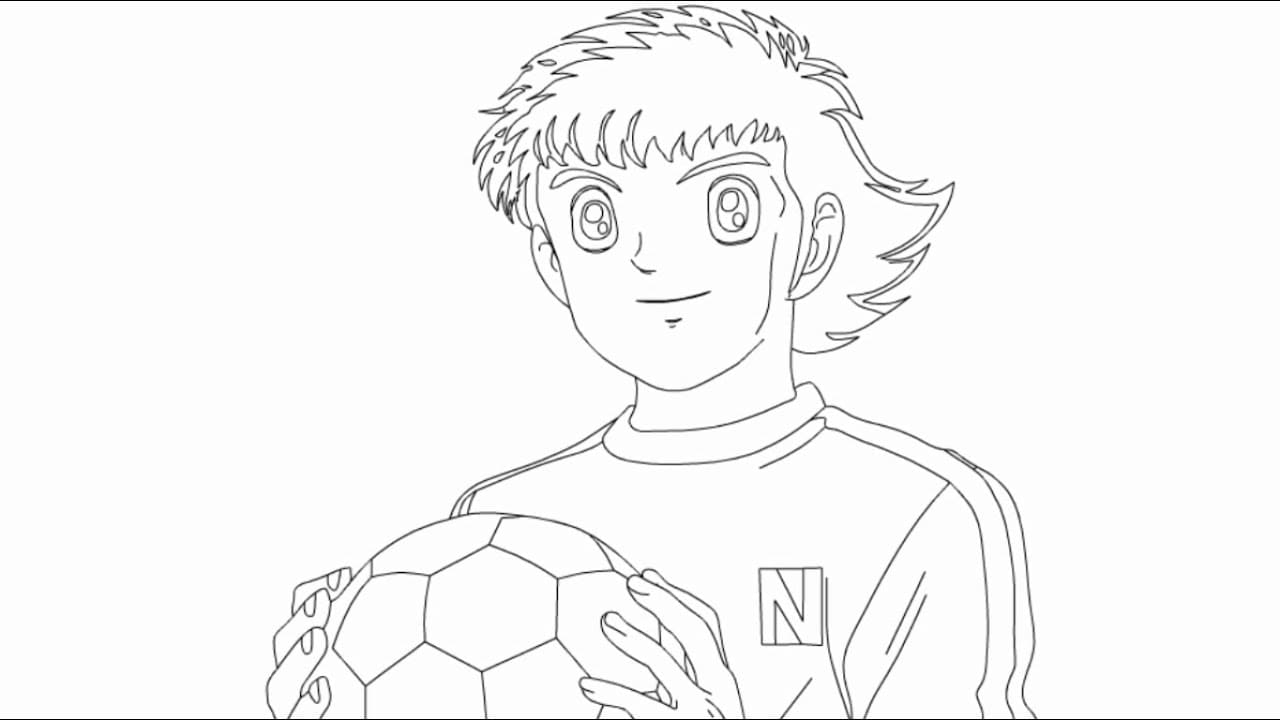 Tsubasa tersenyum
