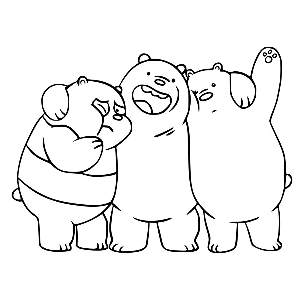Bare Bears Saling Berpelukan
