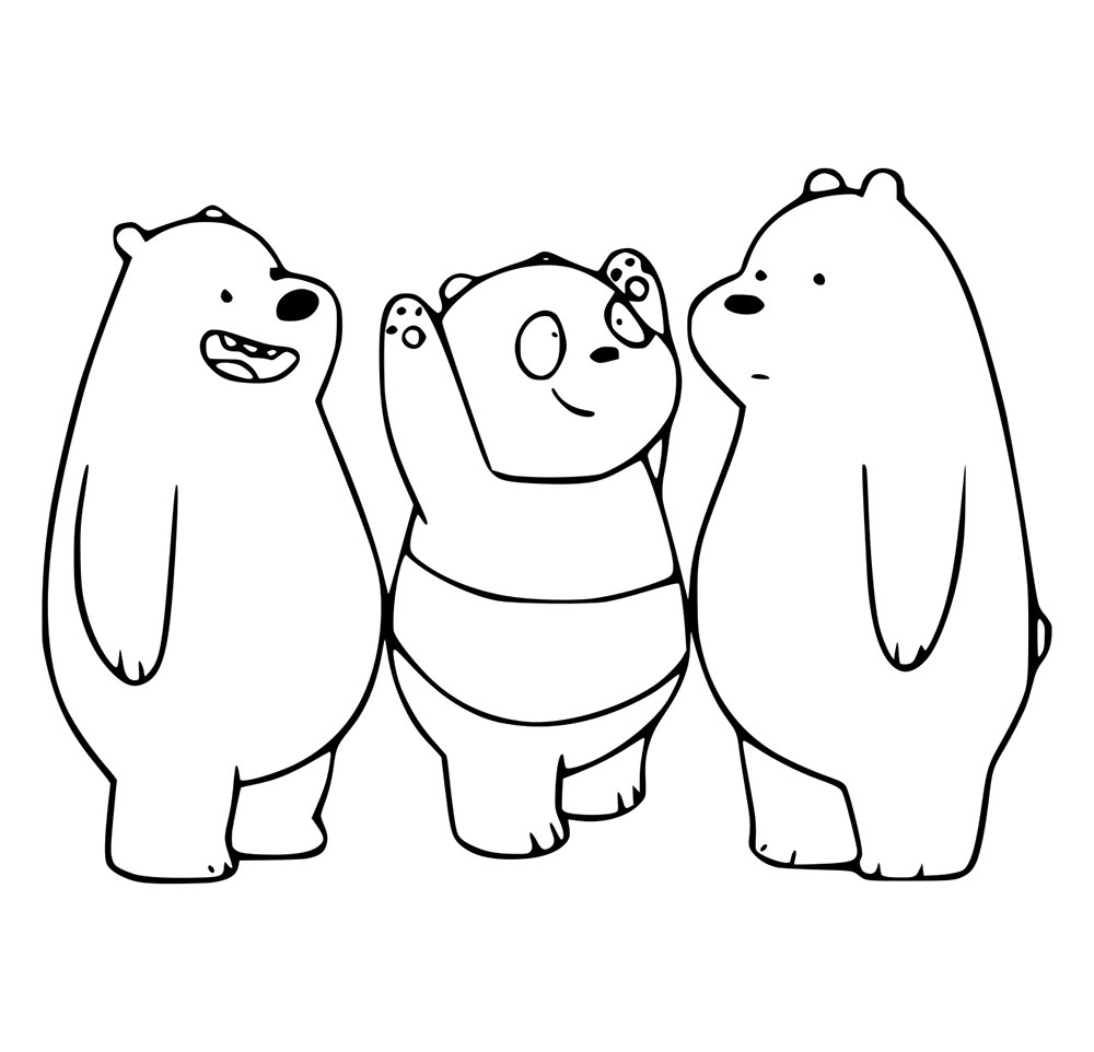 Beruang Es dan Panda dengan Beruang Grizzly