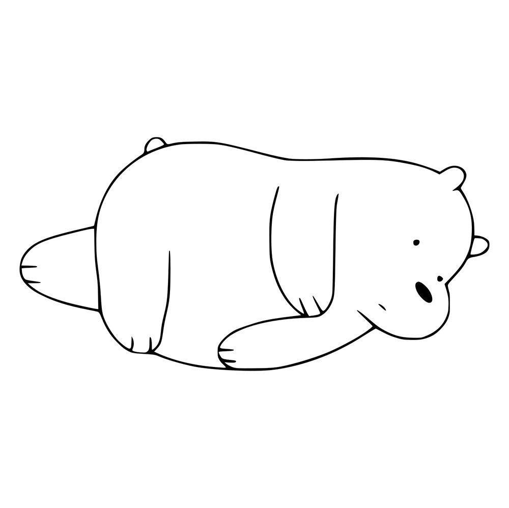 Beruang Es Sedang Tidur
