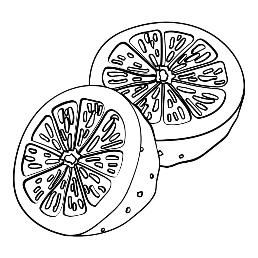Dua setengah buah jeruk bali