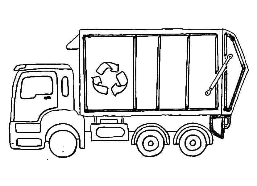 Gambar Truk Sampah gratis