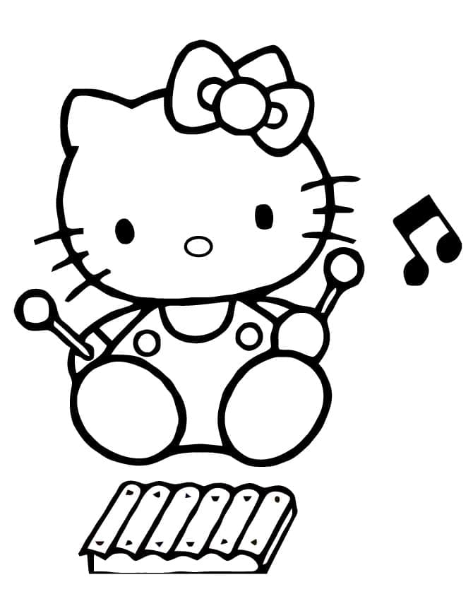 Hello Kitty dan Xilofon