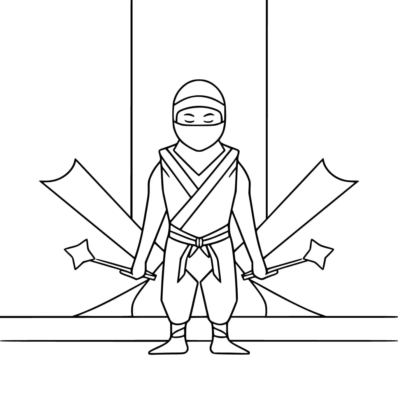 Ilmainen-tulostettava-Ninja