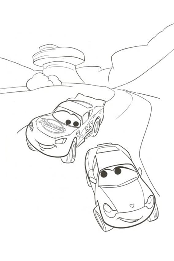 Lightning McQueen dan Sally Carrera