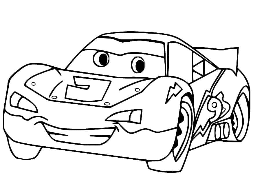 Lightning McQueen Sederhana