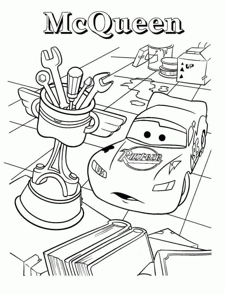 Lightning McQueen yang terkejut