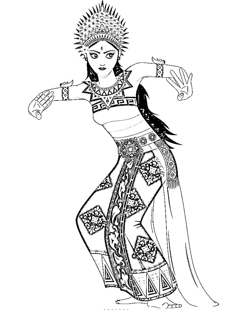 Tari Bali cetakan bagus