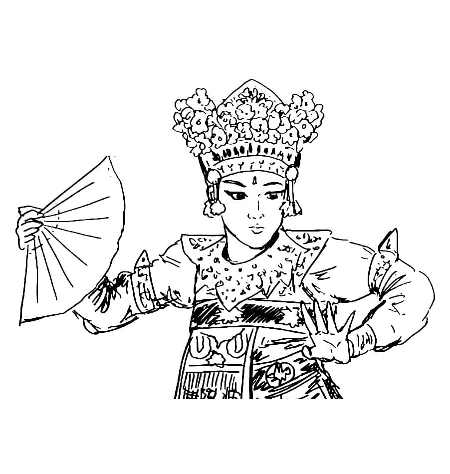 Tari Bali serius