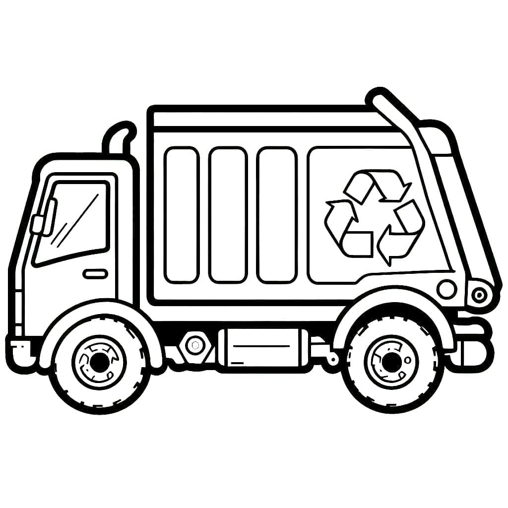 Truk sampah biasa
