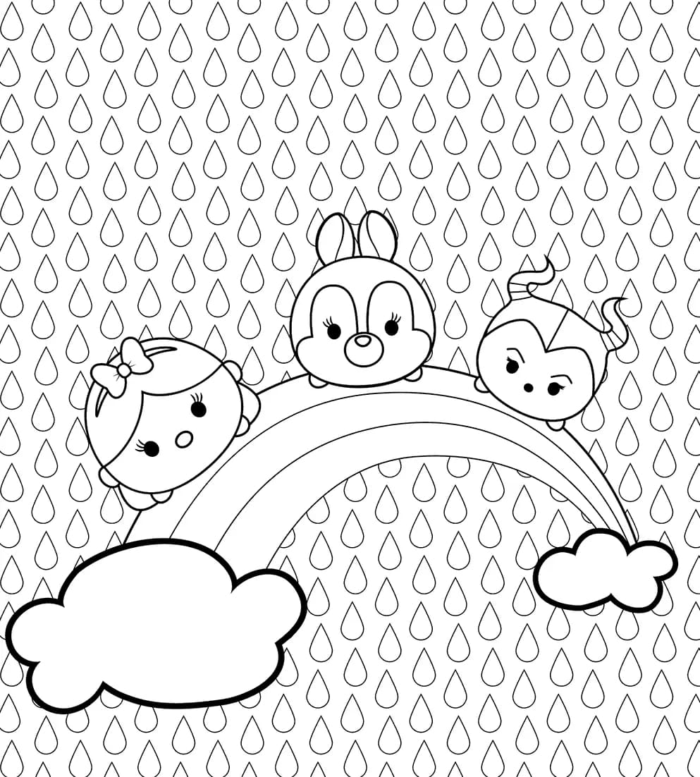 Tsum Tsum dan Pelangi